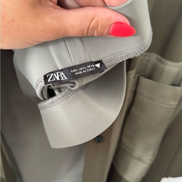 ⭕️ DIESEL Dress Olive green Satin Medium - Picture 11 of 11